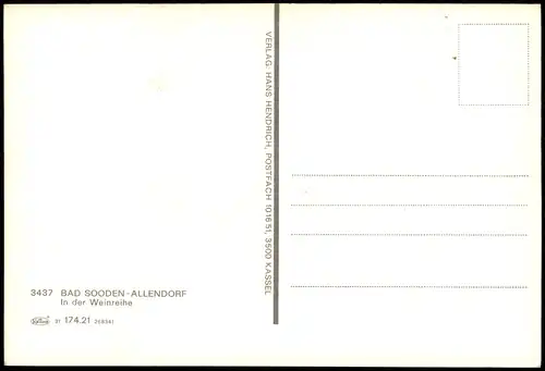 Ansichtskarte Bad Sooden-Bad Sooden-Allendorf In der Weinreihe 1978