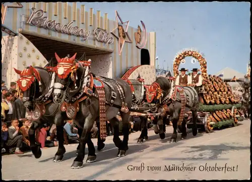 Ansichtskarte München Oktoberfest 1964