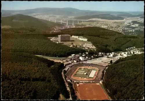 Ansichtskarte Siegen Luftbild Krankenhaus und Stadion 1971