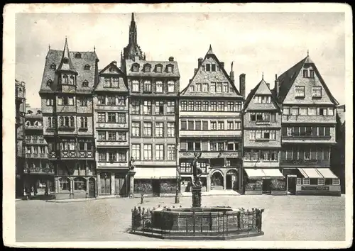 Ansichtskarte Frankfurt am Main Römerberg 1951