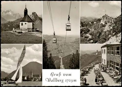 Ansichtskarte Rottach-Egern Wallbergbahn - Restaurant, 5 Bild 1963