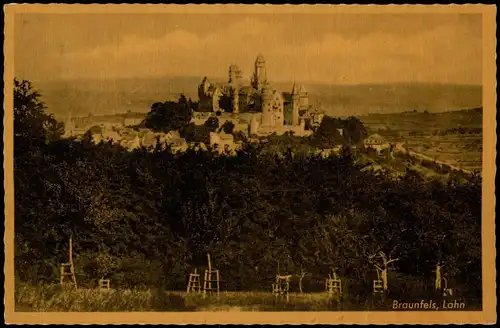 Ansichtskarte Braunfels (Lahn) Blick auf das Schloß 1940