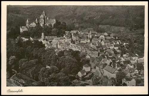 Ansichtskarte Braunfels (Lahn) Blick auf die Stadt 1928