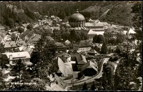 Ansichtskarte St. Blasien Blick über die Stadt 1964