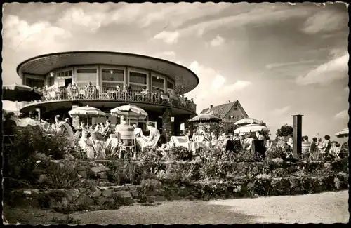 Ansichtskarte Hahnenklee-Goslar Cafe und Restaurant Bastei 1957