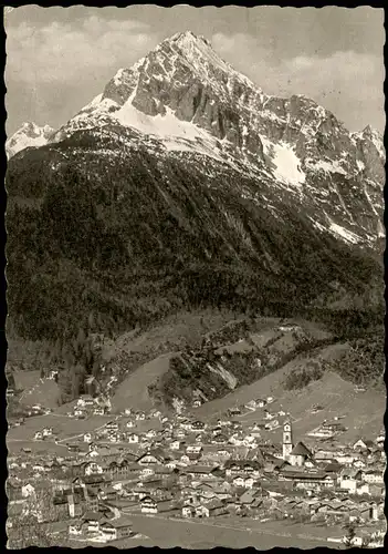 Ansichtskarte Mittenwald Mittenwald gegen Wettersteinspitze (2478 m) 1956