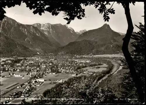 Ansichtskarte Bad Reichenhall Blick über die Stadt 1968