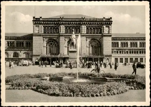 Ansichtskarte Hannover Hauptbahnhof 1958