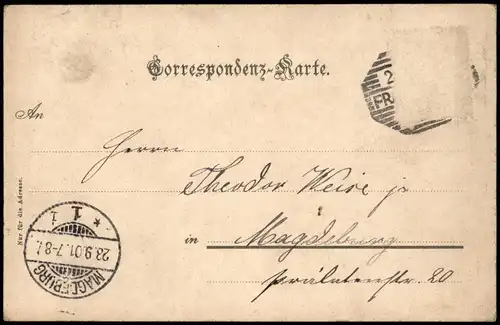 Postcard Eger Cheb Egerthal - Anlegestelle 1901