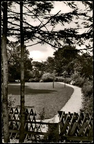 Ansichtskarte Bodenwerder-Polle Burggarten 1961