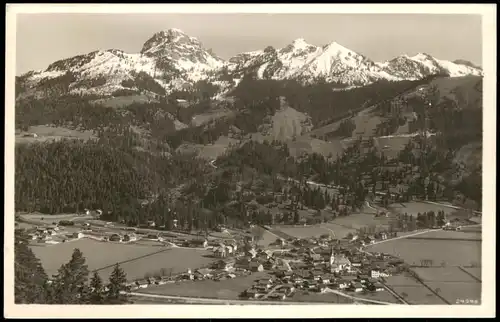 Ansichtskarte Bayrischzell Stadtblick 1952