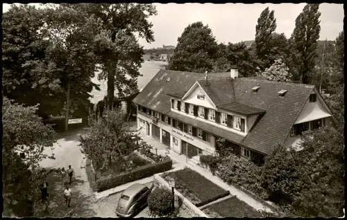 Ansichtskarte Wasserburg am Bodensee Hotel zum „lieben Augustin" 1961