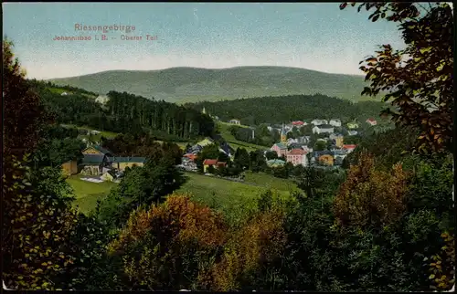 Postcard Johannisbad Janské Lázně Oberer Teil Riesengebirge 1913
