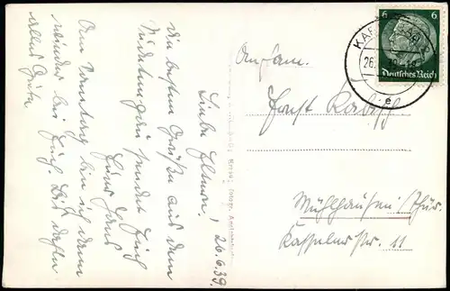 Postcard Karlsbad Karlovy Vary Sprudel, Menschen - Straße 1939