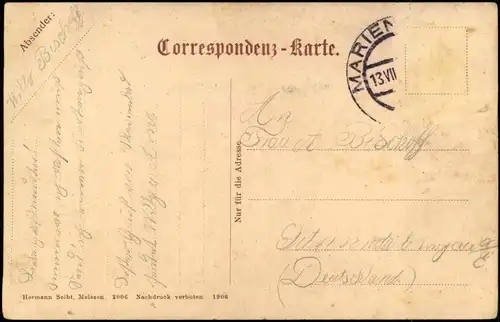 Postcard Marienbad Mariánské Lázně Kurhaus und Neubad 1906