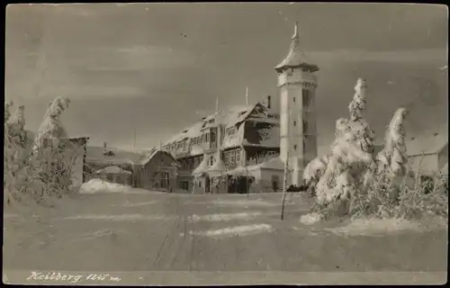 Sankt Joachimsthal Jáchymov Keilberg/Klínovec im Winter 1932 Privatfoto