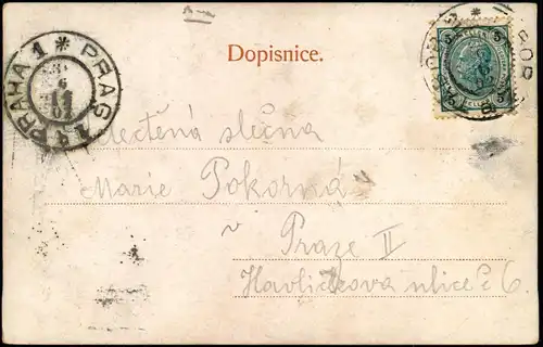 Postcard Litho AK Tabor Tábor Poutnické misto Klokoty Tábora: 1902