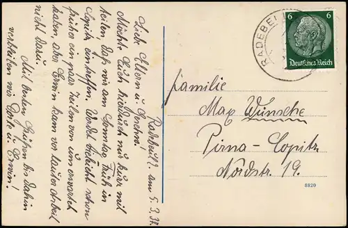 Postcard Jonsdorf (CZ) Janov Edmundsklamm - Ausflugsboot 1937