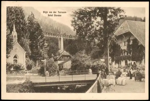 Freiburg im Breisgau Hotel Sternen 1916 gel Feldpost St. Agnes Reserve Lazarett