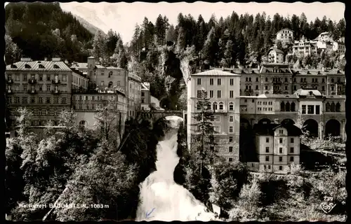 Ansichtskarte Bad Gastein Teilansicht mit Wasserfall (Waterfall) 1969