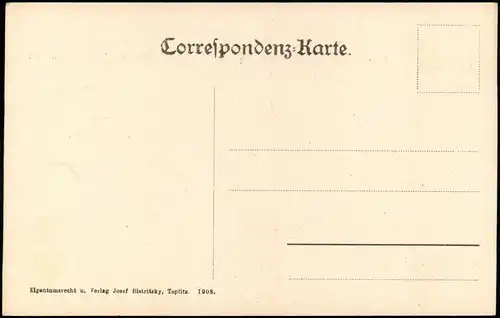 Postcard Teplitz-Schönau Teplice Warte, Gamansium, Tempel 1908