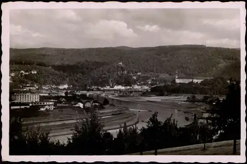 Postcard Tetschen-Bodenbach Decín Elbtal, Fabrik 1934