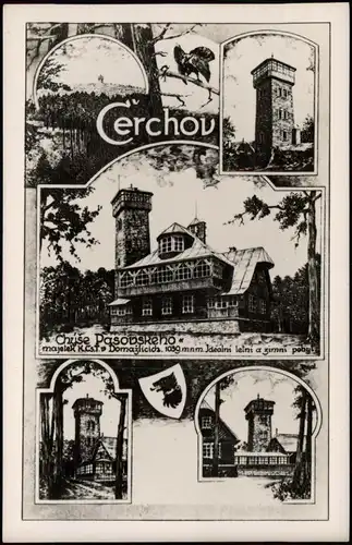 Taus Domažlice Berggasthaus Cerchov/Pasovského chýše na Čerchově MB 1932