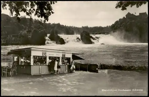 Neuhausen am Rheinfall Rheinfall Rheinfallquai Fotomontage Kiosk 1962