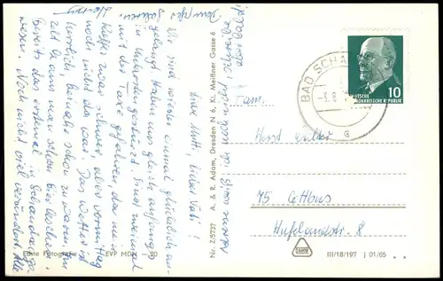 .Sachsen Sächs. Schweiz. Schöna, Kaiserkrone und Zirkelstein 1965