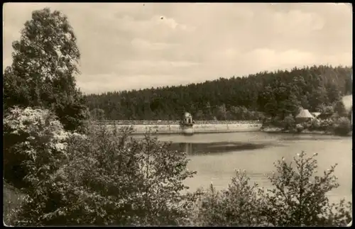 Ansichtskarte Dippoldiswalde Talsperre Malter zur DDR-Zeit 1959