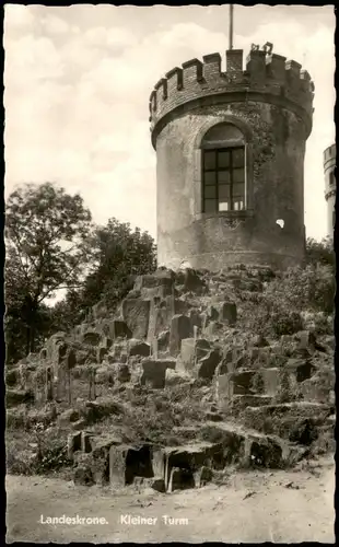 Ansichtskarte Görlitz Zgorzelec Landeskrone Kleiner Turm zur DDR-Zeit 1961