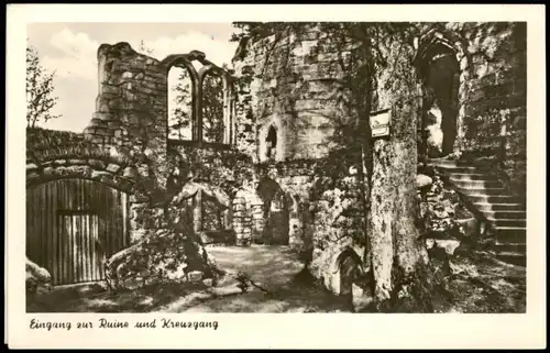 Ansichtskarte Oybin Burg und Klosterruine im Zittauer Gebirge 1960