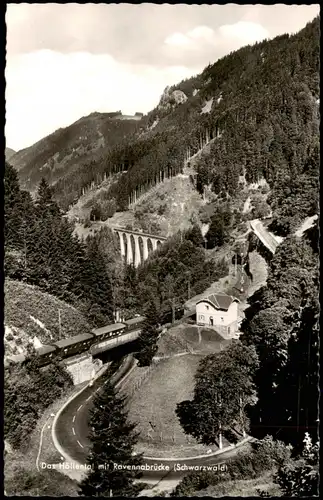 Ansichtskarte Breitnau Ravennaviadukt - Straße Fotokarte 1962