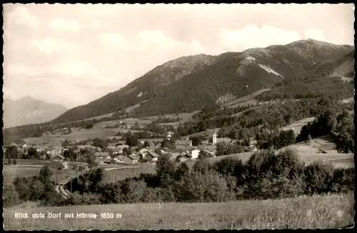 Ansichtskarte Bad Kohlgrub Panorama-Ansicht Blick aufs Dorf mit Hörnle 1957