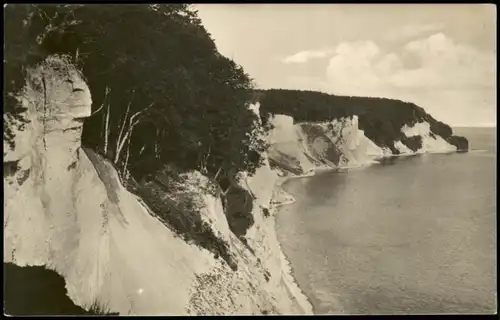 Ansichtskarte .Mecklenburg-Vorpommern Insel Rügen Kreidefelsen Ostsee 1956