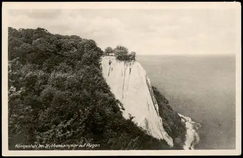Stubbenkammer-Sassnitz Königsstuhl bei Stubbenkaminer auf Rügen 1950