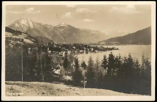 Ansichtskarte Tegernsee (Stadt) Stadtpartie 1939