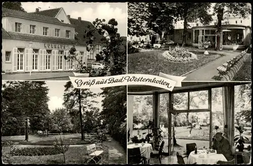 Ansichtskarte Bad Westernkotten-Erwitte 4 Bild Kurhaus: Innen und außen 1965