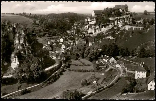 Ansichtskarte Pottenstein Stadtpartie 1958