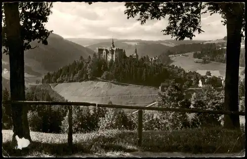 Ansichtskarte Lauenstein-Ludwigsstadt Blick auf die Burg 1963