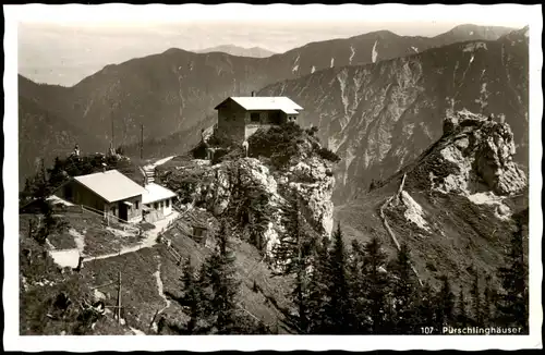 Ansichtskarte Oberammergau Pürschlinghäuser - Fotokarte 1958