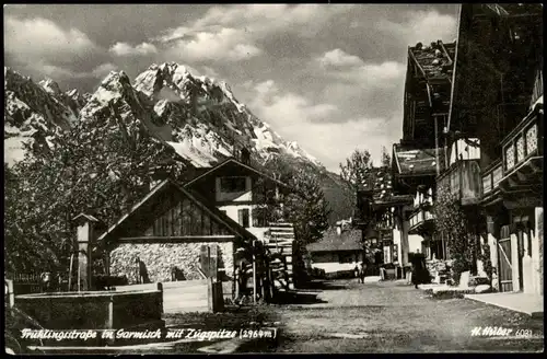 Ansichtskarte Garmisch-Partenkirchen Frühlingstrasse 1955