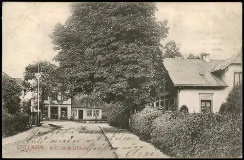 Ansichtskarte Stellingen-Hamburg Alte Schulstraße 1908