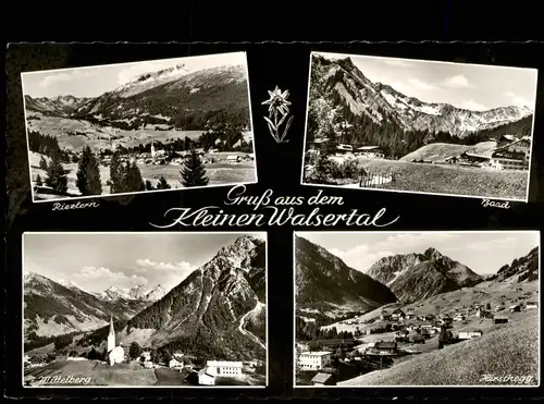 Ansichtskarte Riezlern-Mittelberg/Vorarlberg Mehrbild Kleines Walsertal 1967