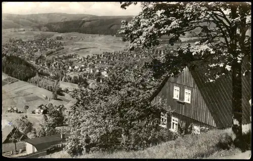 Ansichtskarte Klingenthal Panorama Blick vom Aschberg (Vogtland) 1957