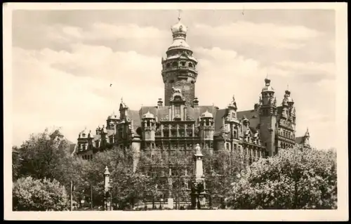 Ansichtskarte Leipzig Neues Rathaus zur DDR-Zeit 1959