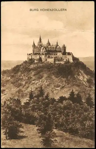 Ansichtskarte Hechingen Burg Hohenzollern - Künstlerkarte 1912