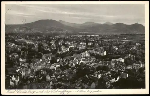 Ansichtskarte Bad Godesberg-Bonn Totale 1934