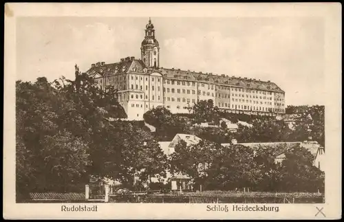 Ansichtskarte Rudolstadt Schloss Heidecksburg 1923