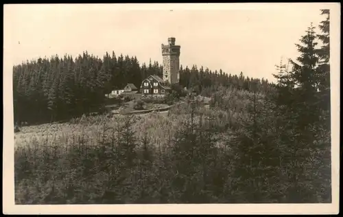 Ansichtskarte Elgersburg Hohe Warte Thüringer Wald 1955